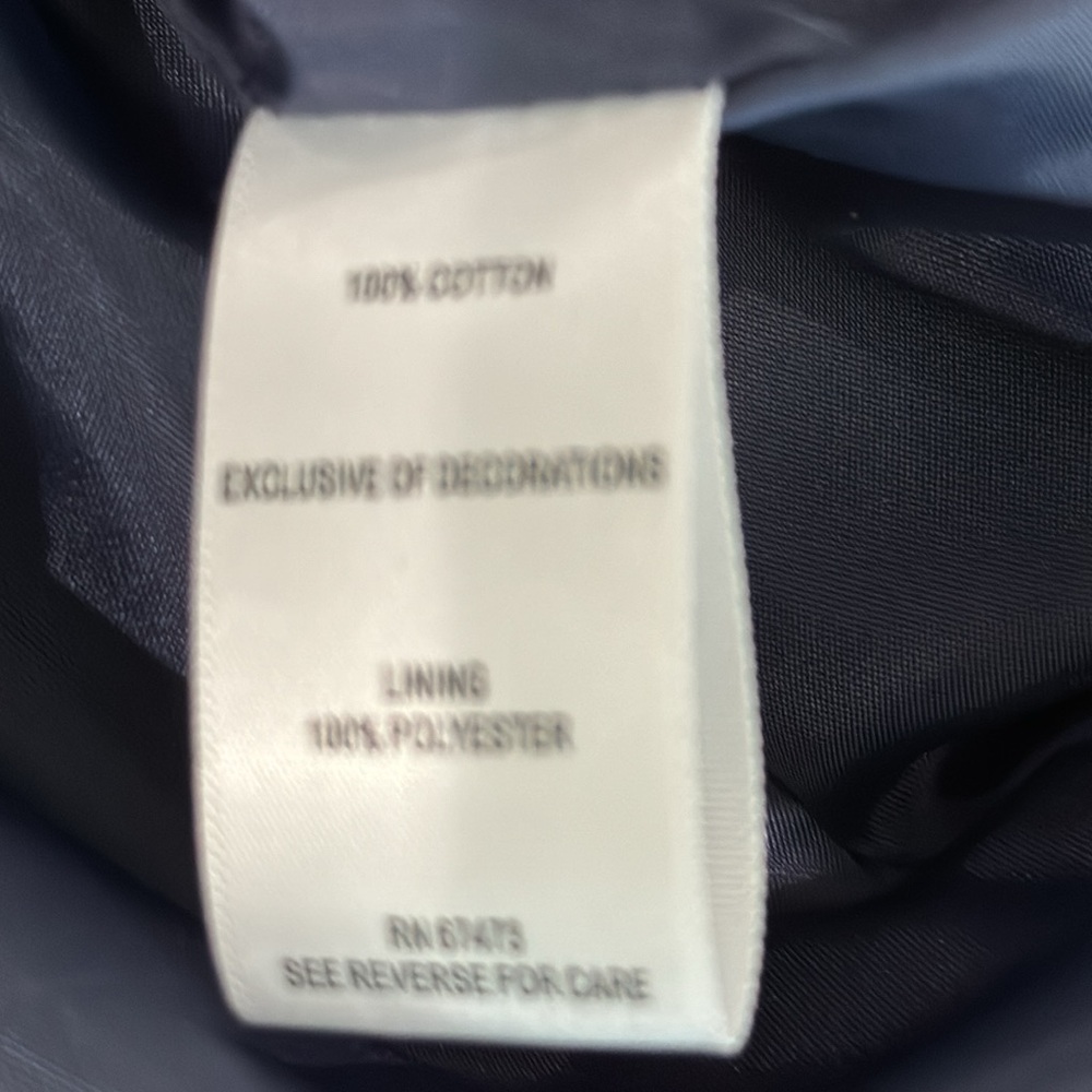 Just TaylorSz 4P Navy with metallic thread back zip never worn. EUC - Picture 7 of 8